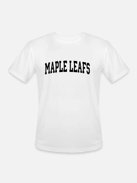 Maple Leafs-block - Men's Moisture Wicking Performance T-Shirt - white