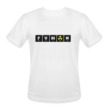 Periodic Elements: FUSiON - Men's Moisture Wicking Performance T-Shirt - white - Front - Jackson (183cm)