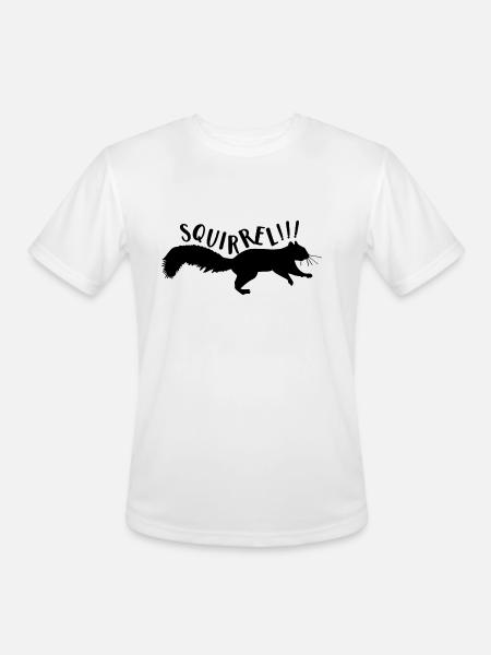 Squirrel - Men's Moisture Wicking Performance T-Shirt - white