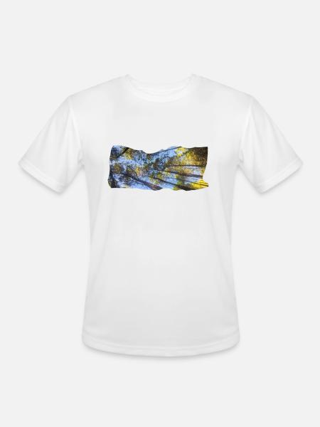 Skyward Pines - Men's Moisture Wicking Performance T-Shirt - white