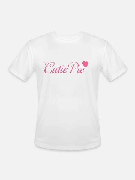 Cutie Pie - Men's Moisture Wicking Performance T-Shirt - white