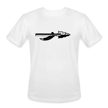 Native Spear - Men's Moisture Wicking Performance T-Shirt - white - Front - Jackson (183cm)