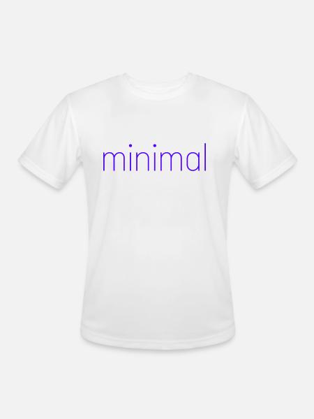 minimal. - Men's Moisture Wicking Performance T-Shirt - white