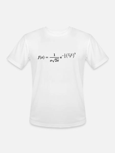 normal distribution - Men's Moisture Wicking Performance T-Shirt - white