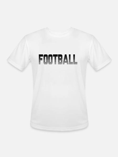 Football - Men's Moisture Wicking Performance T-Shirt - white