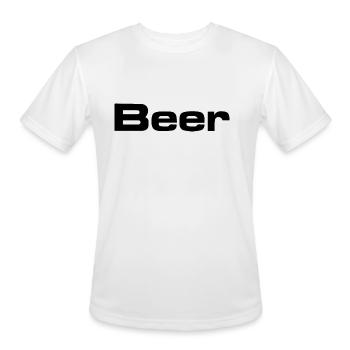 Beer - Men's Moisture Wicking Performance T-Shirt - white - Front - Jackson (183cm)