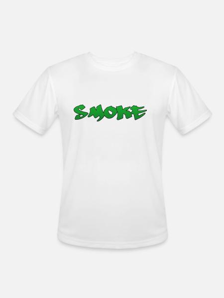 Smoke - Men's Moisture Wicking Performance T-Shirt - white