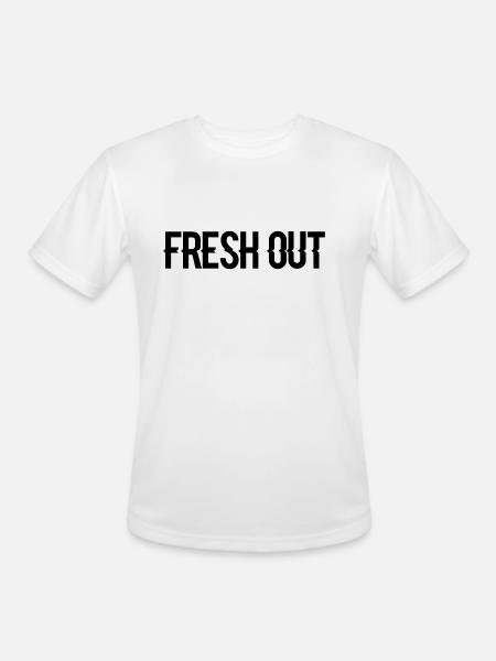 fresh out - Men's Moisture Wicking Performance T-Shirt - white