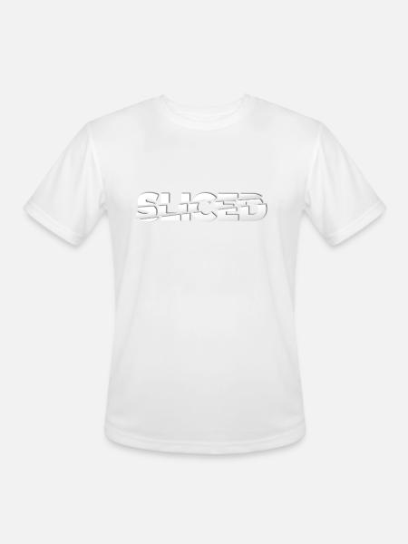 Sliced - Men's Moisture Wicking Performance T-Shirt - white