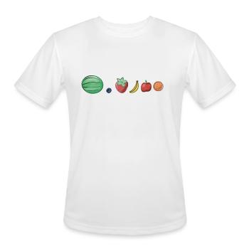 Fruit Lineup - Men's Moisture Wicking Performance T-Shirt - white - Front - Jackson (183cm)