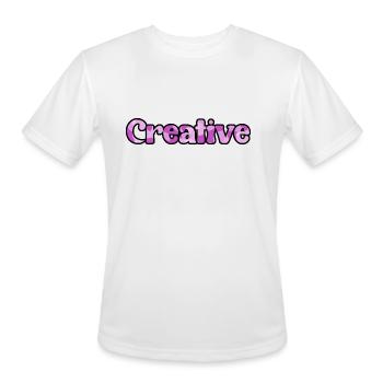 Creative purple camo - Men's Moisture Wicking Performance T-Shirt - white - Front - Jackson (183cm)