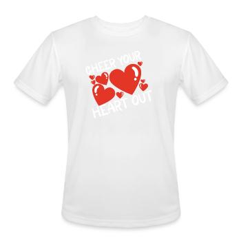 Cheerleading Cheerleader Girl Cheerleading Girl - Men's Moisture Wicking Performance T-Shirt - white - Front - Jackson (183cm)