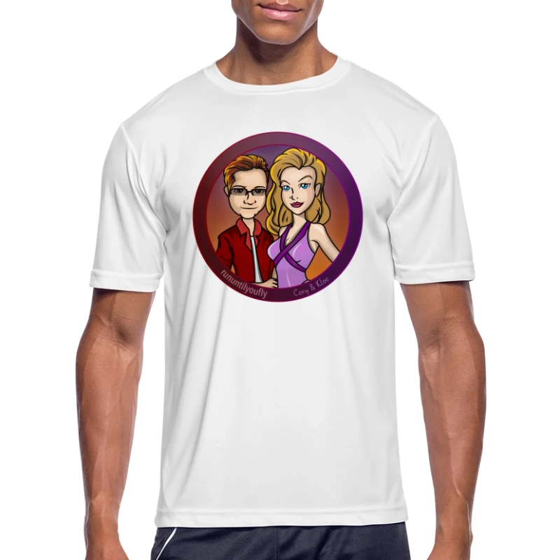 rununtilyoufly standard collection - Cory & Kloe - Men's Moisture Wicking Performance T-Shirt