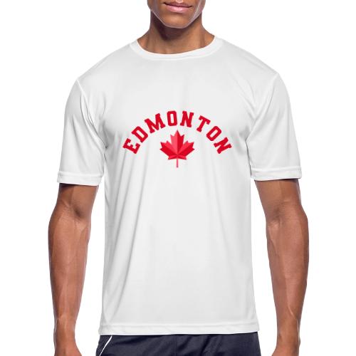 Edmonton with maple leaf - Men's Moisture Wicking Performance T-Shirt