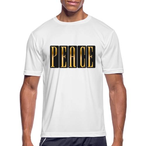 Peace in Gold - Men's Moisture Wicking Performance T-Shirt