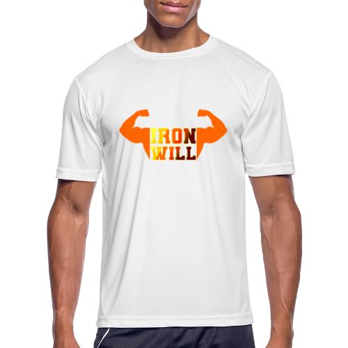 Bodybuilding: Iron Will Power - Men's Moisture Wicking Performance T-Shirt