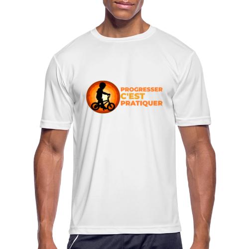 On the Move Towards Progress - Men's Moisture Wicking Performance T-Shirt