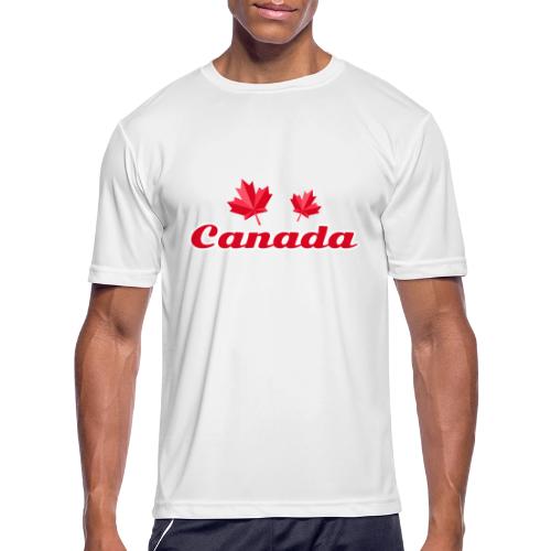 Canada with two maple leaves - Men's Moisture Wicking Performance T-Shirt