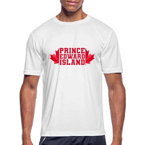 Prince Edward Island with maple leaf - Men's Moisture Wicking Performance T-Shirt