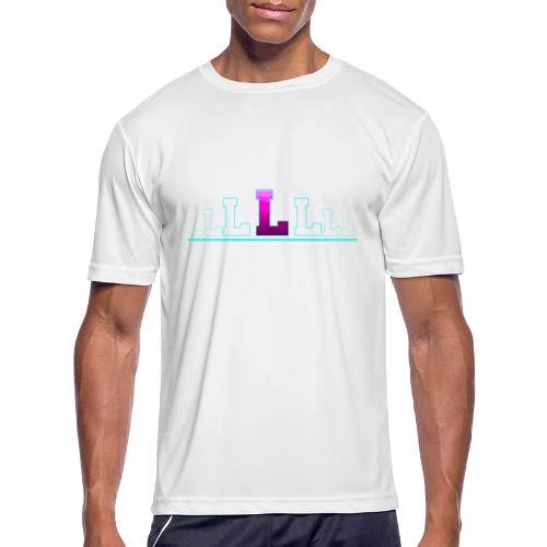 Letter L – Capital Varsity Alphabet Monogram - Men's Moisture Wicking Performance T-Shirt