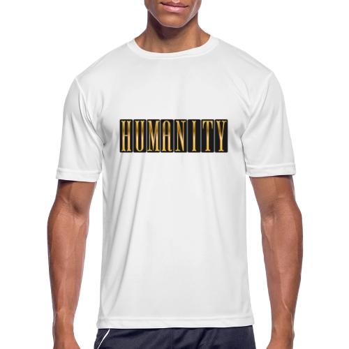 Golden Humanity Statement - Men's Moisture Wicking Performance T-Shirt