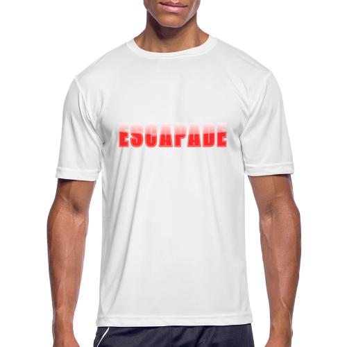 ESCAPADE Bold Typography Graphic Design - Men's Moisture Wicking Performance T-Shirt