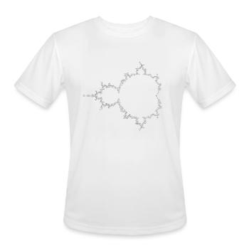 8bitBrot - Men's Moisture Wicking Performance T-Shirt - white - Front - Jackson (183cm)
