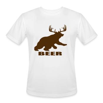 Beer - Men's Moisture Wicking Performance T-Shirt - white - Front - Jackson (183cm)