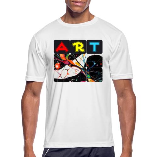 Art in Motion: Color Unleashed - Men's Moisture Wicking Performance T-Shirt