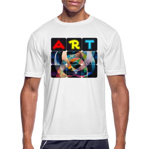 Art of Stripes and Shades - Men's Moisture Wicking Performance T-Shirt