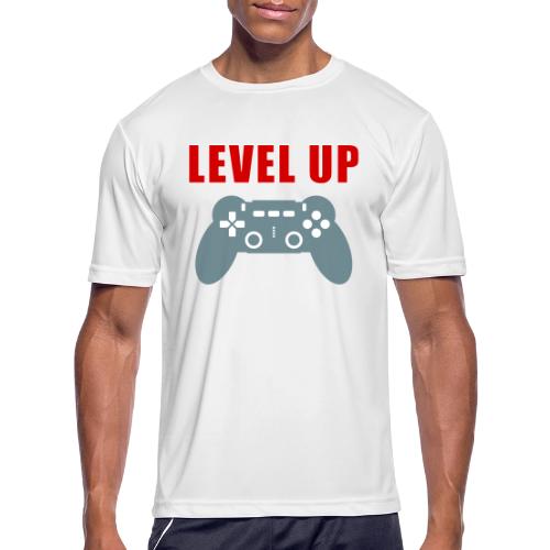 Level Up Gamer Controller Apparel - Men's Moisture Wicking Performance T-Shirt
