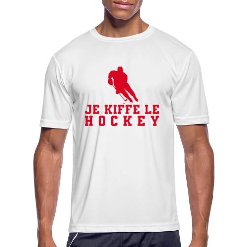 I love hockey - Men's Moisture Wicking Performance T-Shirt