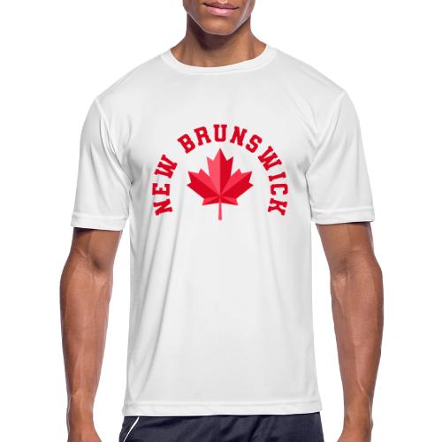 New Brunswick with maple leaf - Men's Moisture Wicking Performance T-Shirt