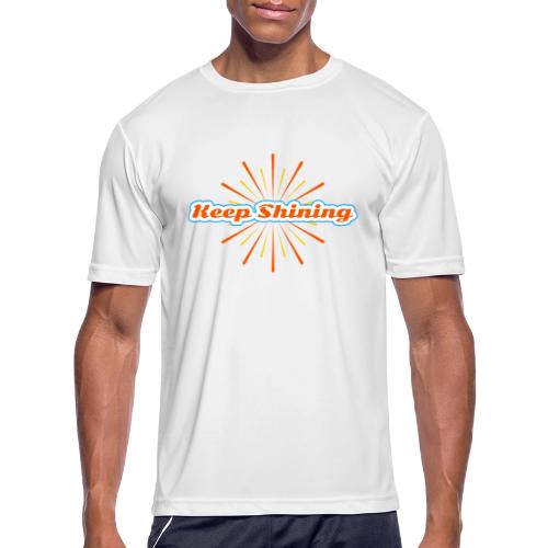 Keep Shining: Radiant Energy Design - Men's Moisture Wicking Performance T-Shirt