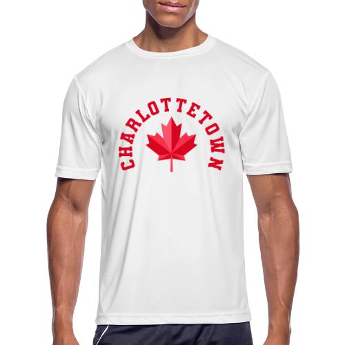 Charlottetown with maple leaf - Men's Moisture Wicking Performance T-Shirt