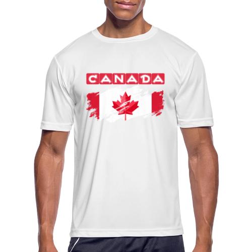 Canada, Inspired by the Canadian flag - Men's Moisture Wicking Performance T-Shirt