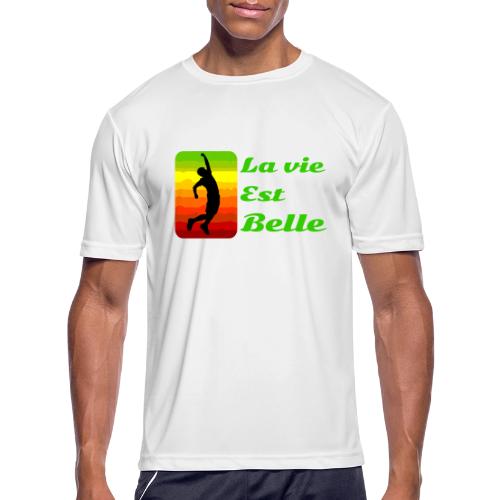 La vie est belle - Men's Moisture Wicking Performance T-Shirt