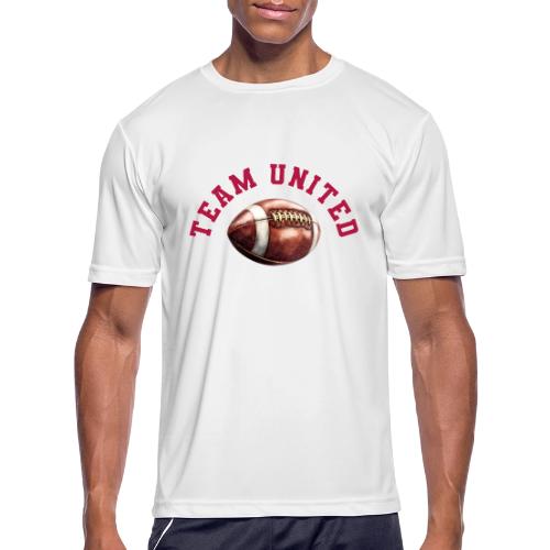 Team United American Football Design - Men's Moisture Wicking Performance T-Shirt