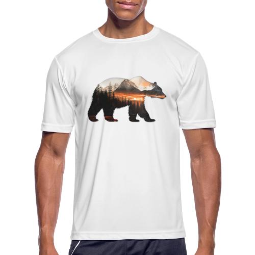 Canada Bear: fiery tones - Men's Moisture Wicking Performance T-Shirt