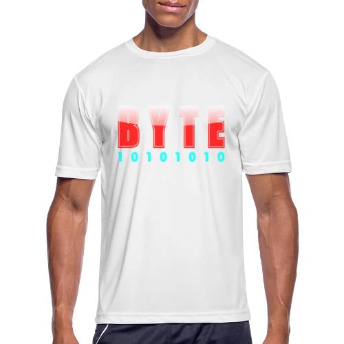 BYTE Binary Code Design - Men's Moisture Wicking Performance T-Shirt