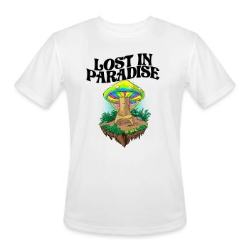 Lost In paradise - Men's Moisture Wicking Performance T-Shirt - white - Front - Jackson (183cm)