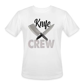 Knife Crew - Men's Moisture Wicking Performance T-Shirt - white - Front - Jackson (183cm)