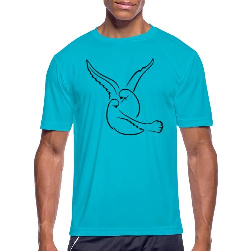 EMBRACED_TURTLEDOVES - Men's Moisture Wicking Performance T-Shirt