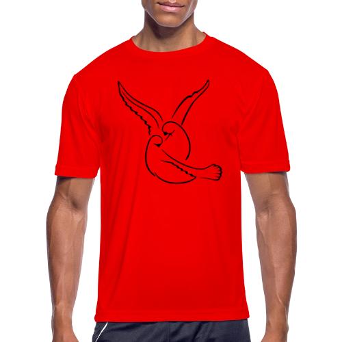 EMBRACED_TURTLEDOVES - Men's Moisture Wicking Performance T-Shirt