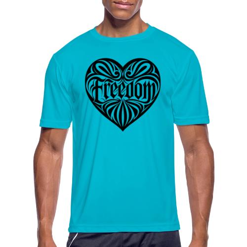FREEDOM in Heart - Men's Moisture Wicking Performance T-Shirt