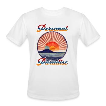 Personal Paradise - Men's Moisture Wicking Performance T-Shirt - white - Front - Jackson (183cm)
