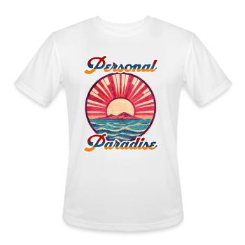 Personal Paradise - Men's Moisture Wicking Performance T-Shirt - white - Front - Jackson (183cm)