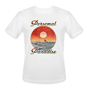 Personal Paradise - Men's Moisture Wicking Performance T-Shirt - white - Front - Jackson (183cm)