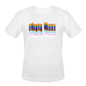 Angry Trans - Men's Moisture Wicking Performance T-Shirt - white - Front - Jackson (183cm)