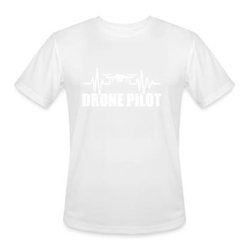 Drone - Men's Moisture Wicking Performance T-Shirt - white - Front - Jackson (183cm)